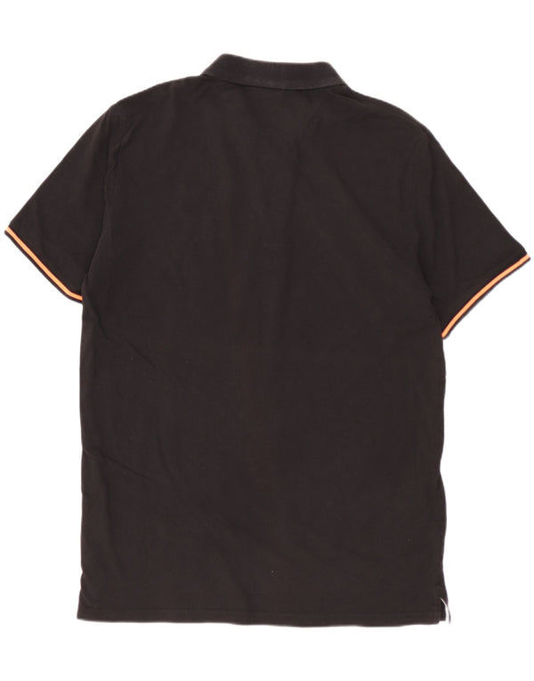 Tricou polo pentru bărbați CHAMPION XL bumbac negru