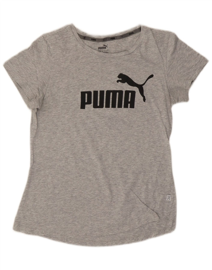Tricou grafic PUMA pentru femei Top UK 12 Medium Grey Flecked