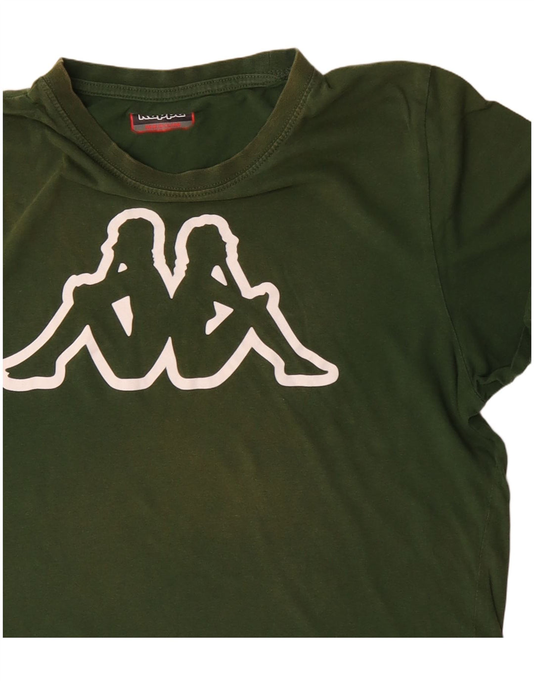 Tricou grafic pentru bărbați Kappa Top din bumbac verde mediu