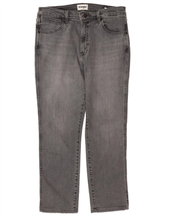 WRANGLER Blugi Larston Slim pentru bărbați W33 L27 bumbac gri