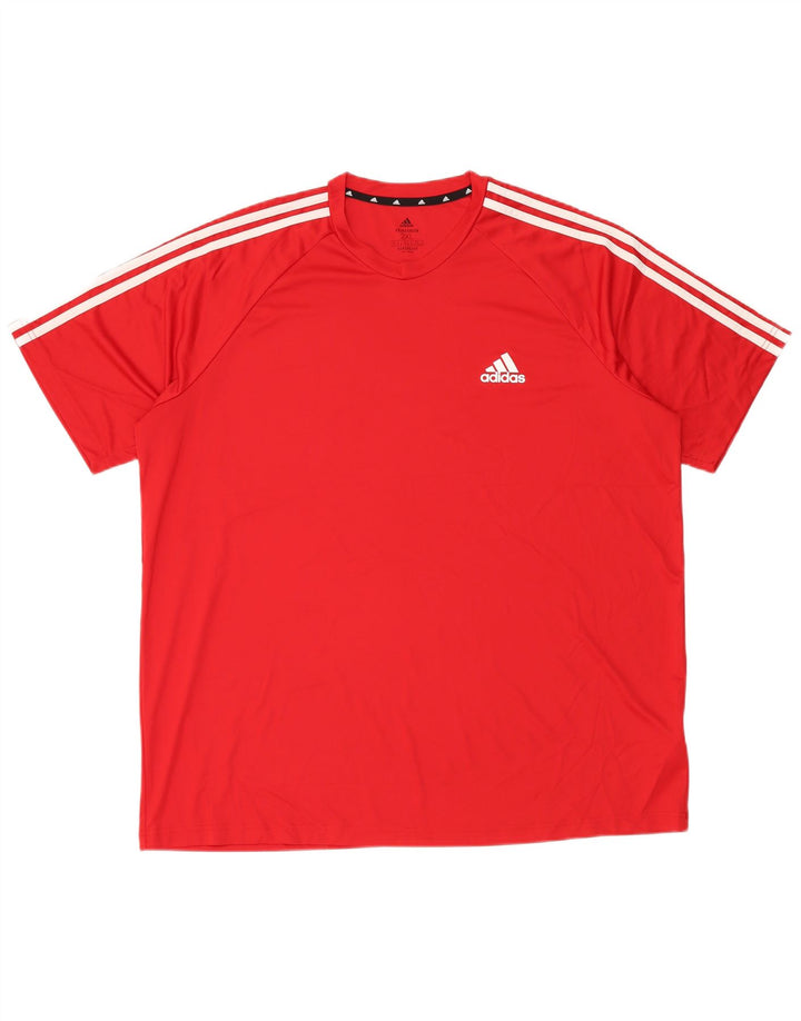 Tricou pentru bărbați Adidas Aeroready Top 2XL poliester roșu
