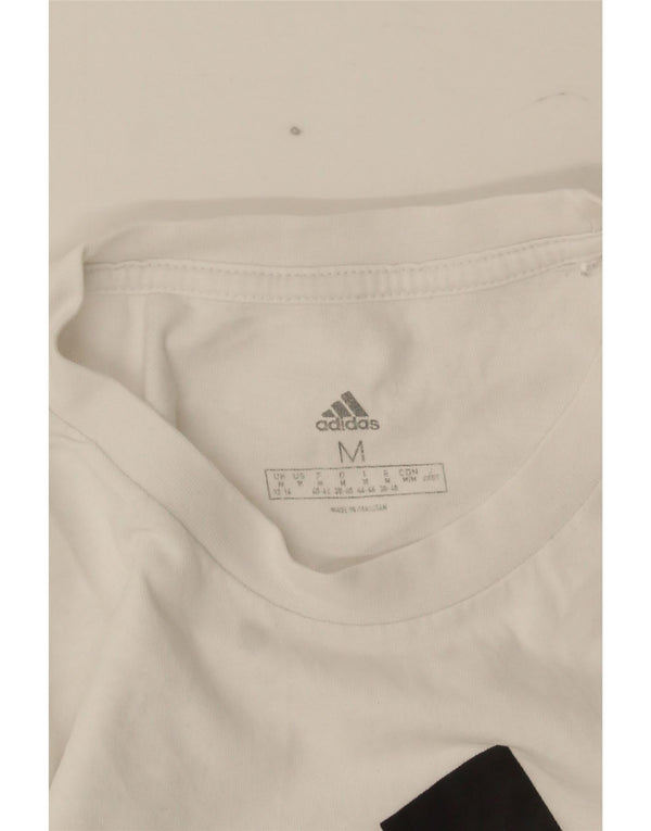 Tricou grafic Adidas pentru femei Top UK 12/14 Medium White
