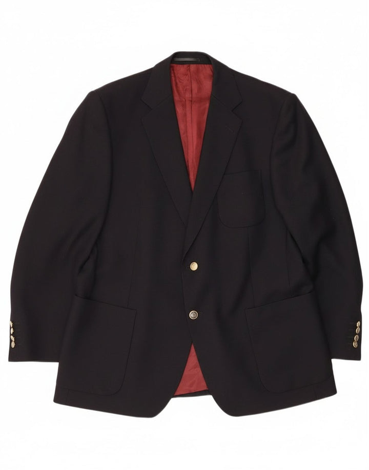 Blazer pentru bărbați Magee, cu 2 nasturi, UK 44 Lână mare, albastru bleumarin