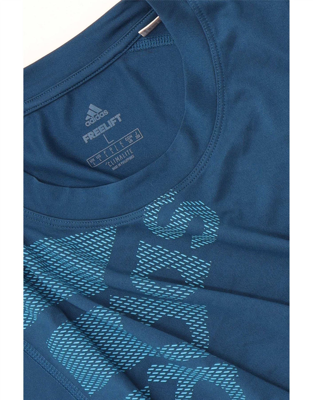 Tricou Adidas Climalite Graphic Top Large Blue
