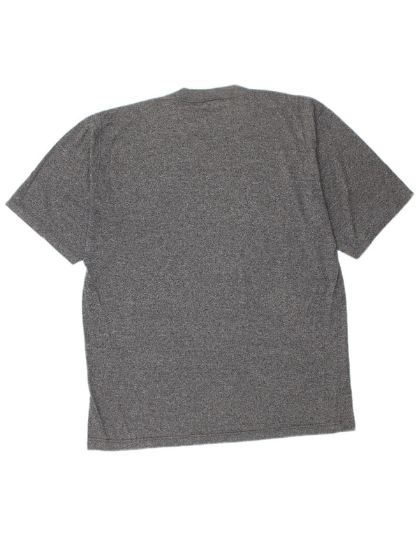Tricou pentru bărbați Asics Top din bumbac cu pete gri mediu