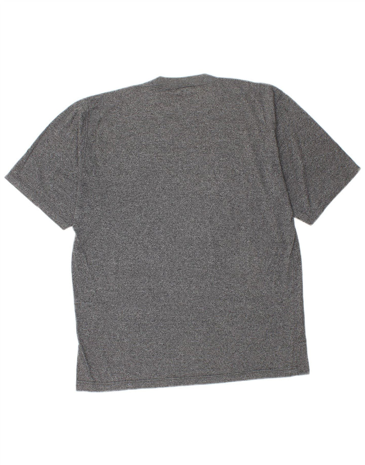 Tricou pentru bărbați Asics Top din bumbac cu pete gri mediu