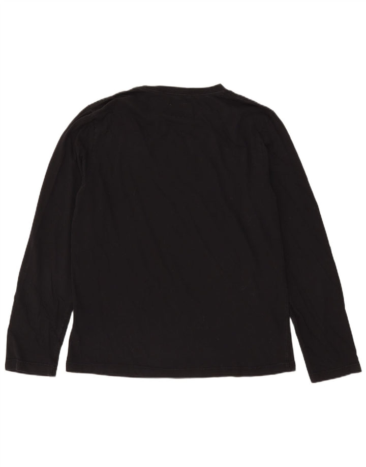 Top grafic pentru bărbați Wrangler cu mânecă lungă XL, bumbac negru