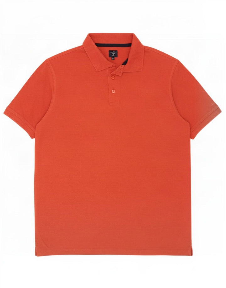Tricou polo pentru bărbați James Pringle, bumbac portocaliu mediu