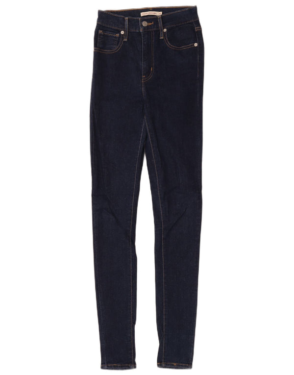 Blugi super skinny pentru femei Mile High Levi's W25 L31 bumbac bleumarin
