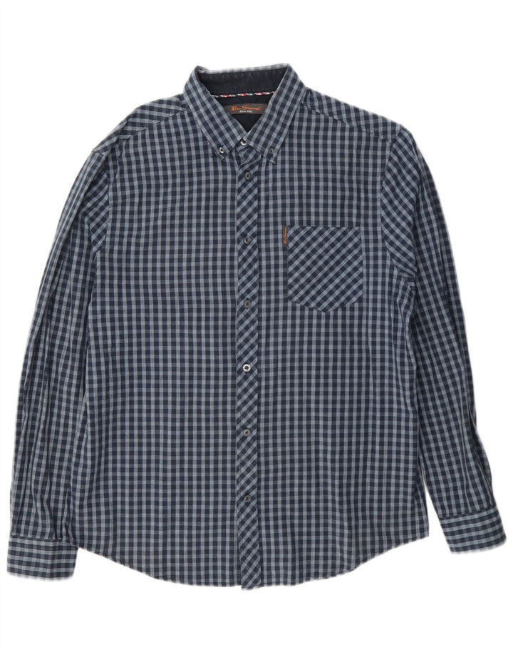Cămașă pentru bărbați Ben Sherman, mare, bleumarin, din bumbac