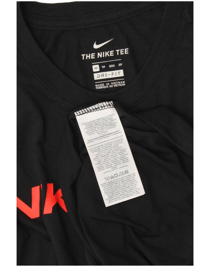 Tricou grafic pentru bărbați NIKE Dri Fit Top XS Poliester negru