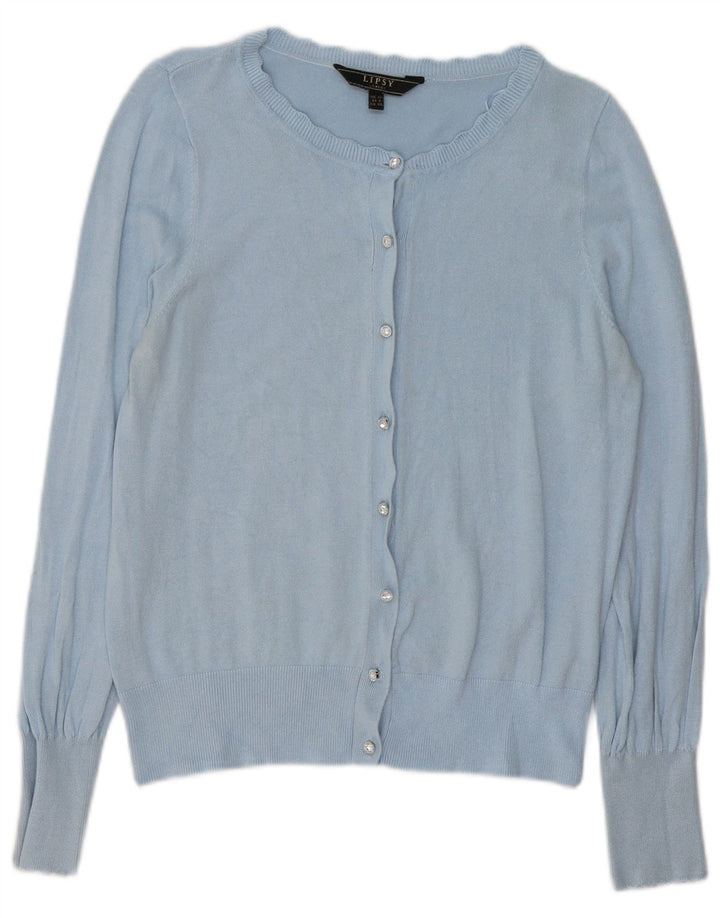 Pulover cardigan LIPSY pentru femei UK 12 Medium Blue Viscose
