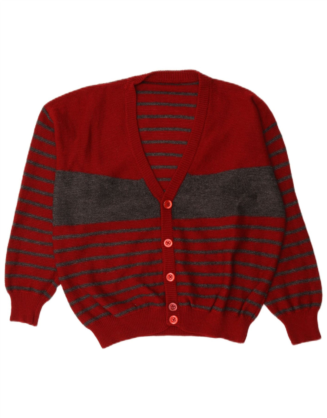 Pulover Cardigan Vintage pentru bărbați, mare, roșu