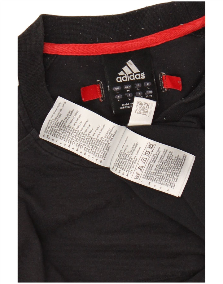 Tricou pentru bărbați ADIDAS Top mare, negru, color block, bumbac