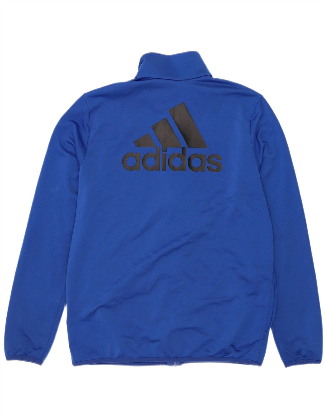 Jachetă de top pentru trening cu grafic pentru băieți Adidas 13-14 ani, poliester albastru