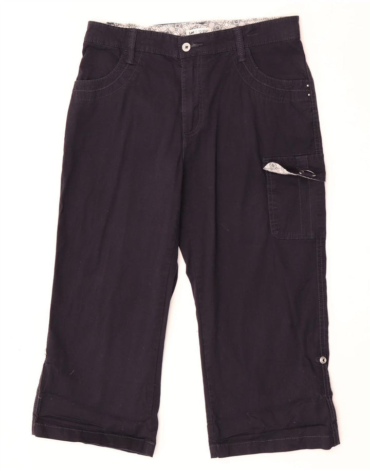 Pantaloni cargo Capri pentru femei Lee US 8 Medium W30 L20 Bumbac bleumarin