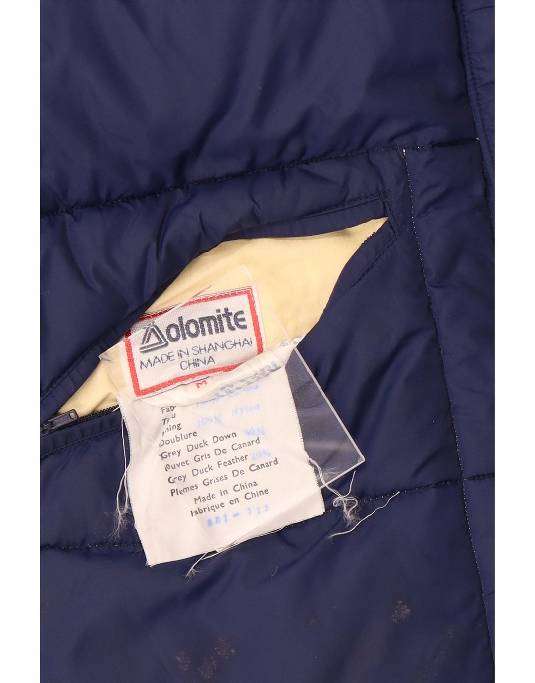 Dolomite Gilet Captusit Reversibil pentru Barbati UK 38 Medium Bleumarin Bumbac