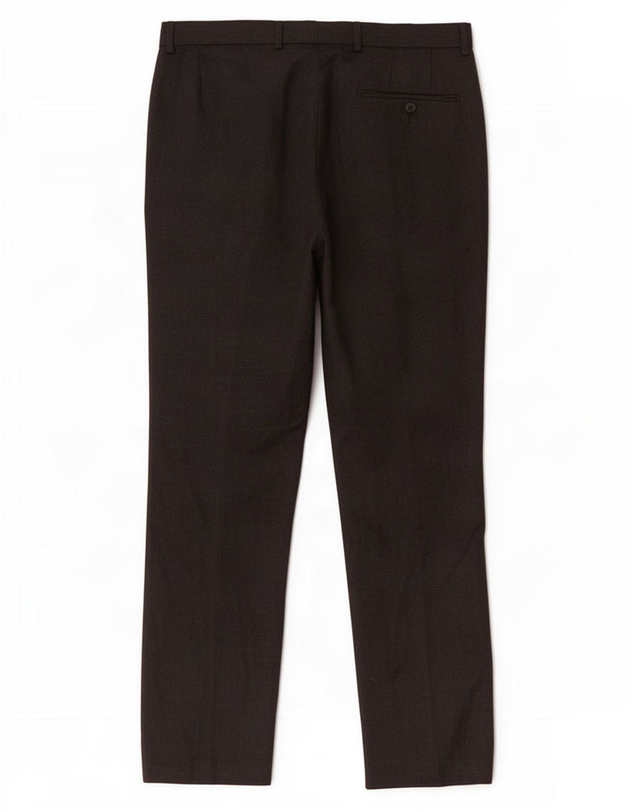 Marks & Spencer Pantaloni de costum slim pentru bărbați L32 L29 poliester gri