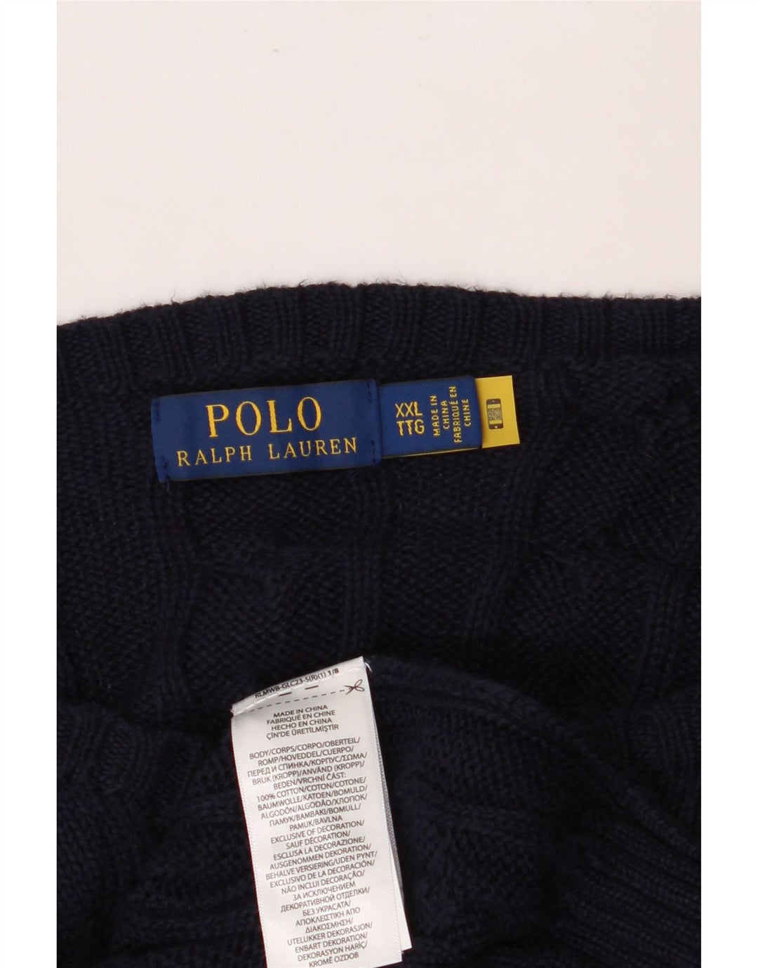 POLO RALPH LAUREN Pulover pentru bărbați cu gât de barcă, bumbac bleumarin 2XL