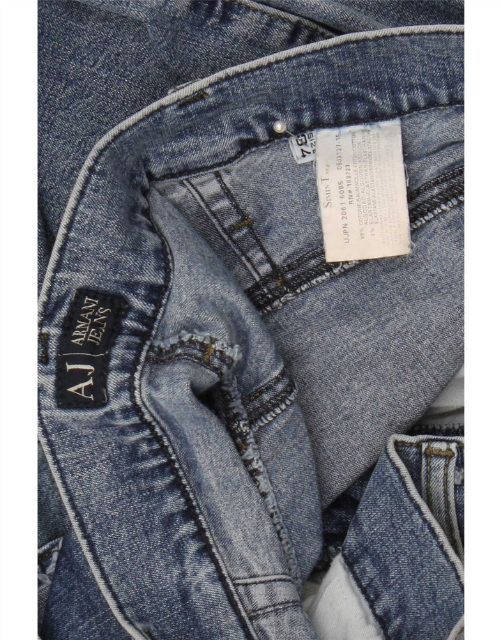 Blugi drepti pentru bărbați Armani W34 L30 Bumbac albastru