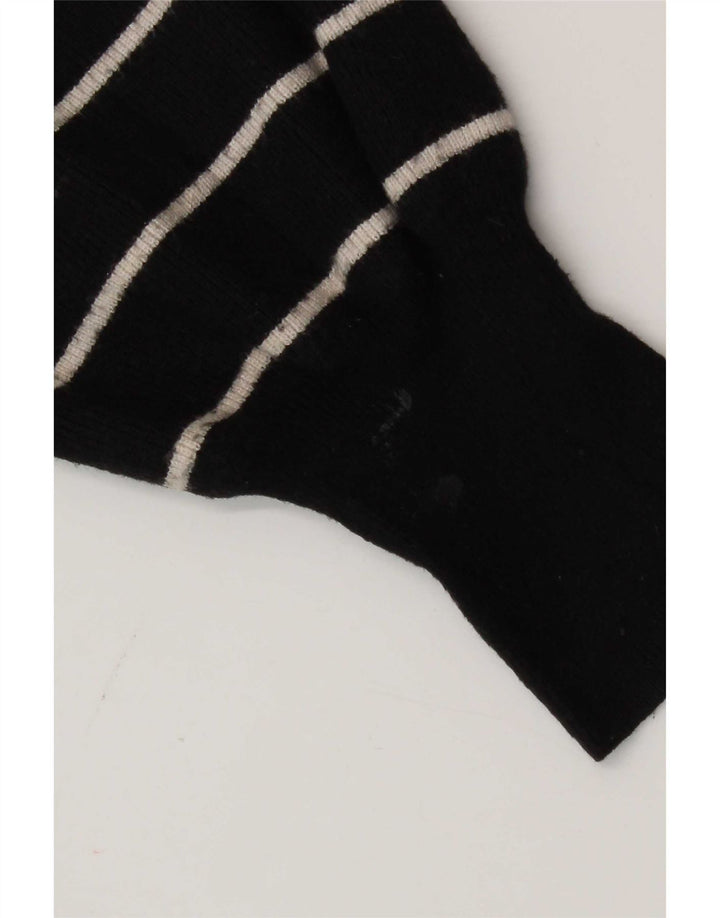 Pulover cu gât țestoasă pentru femei Marks & Spencer UK 16 mare cu dungi negre