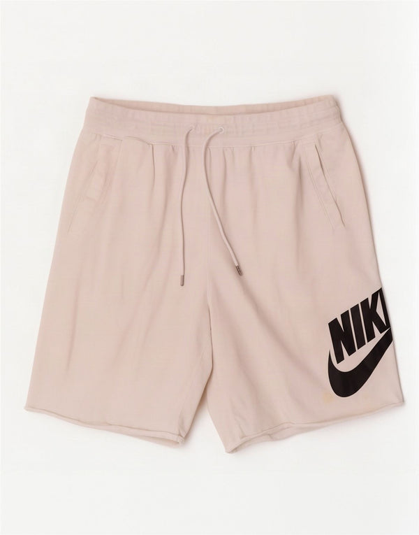 Pantaloni scurți sport grafic Nike pentru bărbați XL, bumbac alb