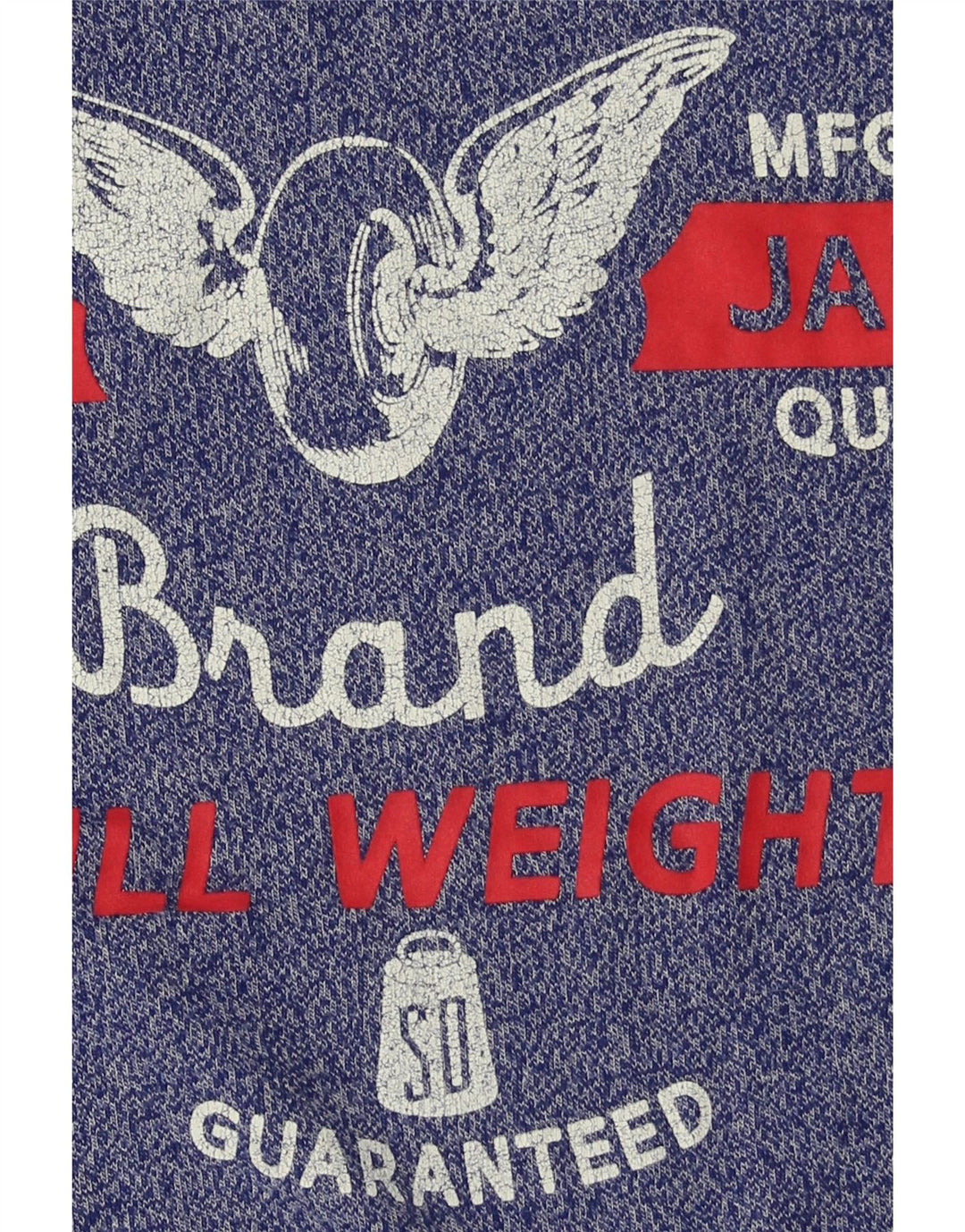 Tricou grafic pentru bărbați SUPERDRY Top mare, albastru, bumbac cu pete