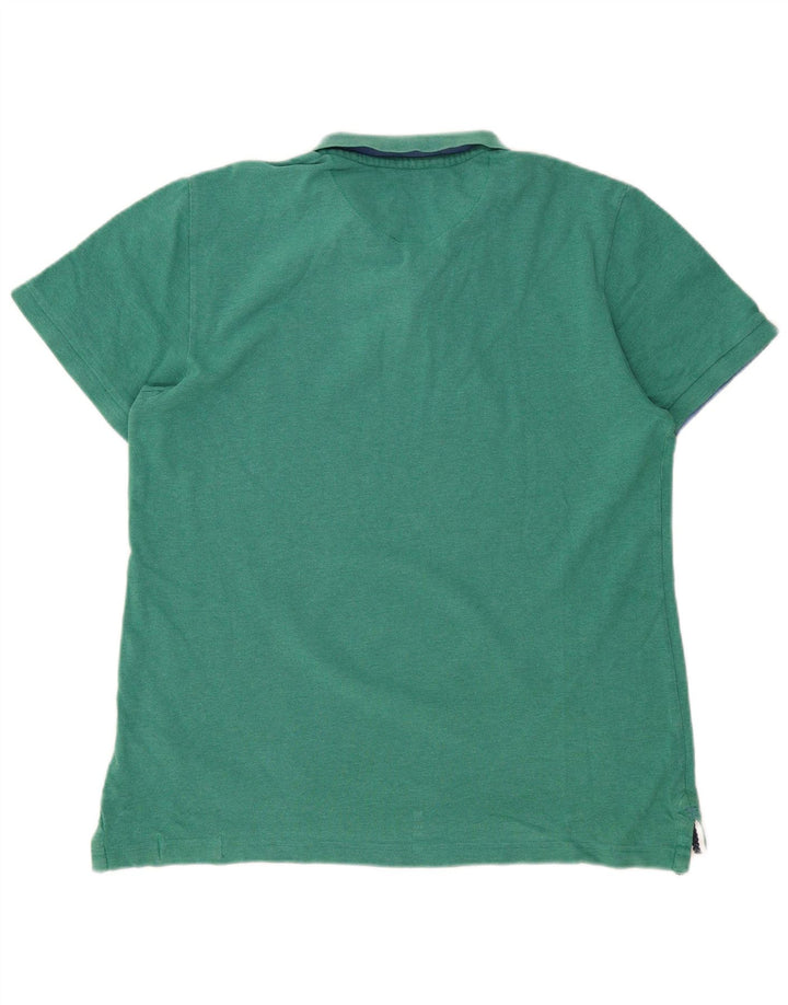 WHITE STUFF Tricou polo pentru bărbați, mare, verde, bumbac