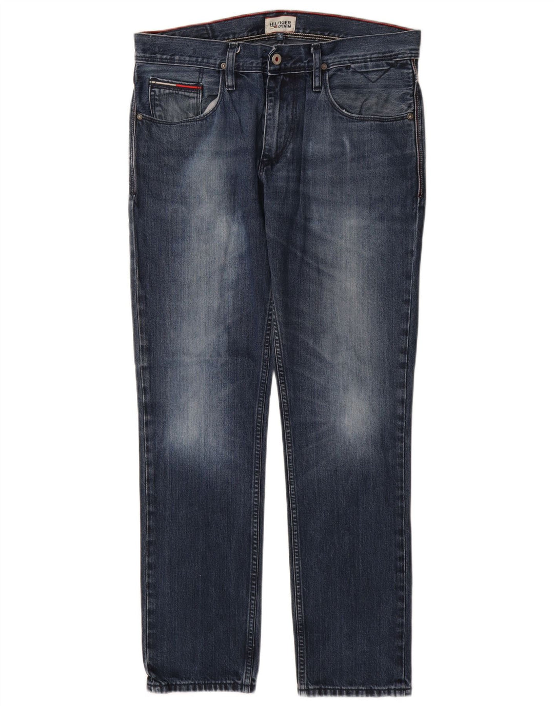 Blugi drepți pentru bărbați Tommy Hilfiger W33 L32 bumbac bleumarin