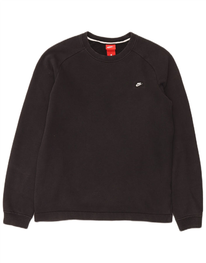 Pulover Nike pentru bărbați, bumbac mic, negru