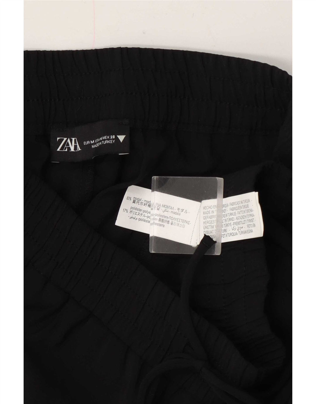 Pantaloni tăiați pentru femei Zara Mediu L28 L25 Negru Modal