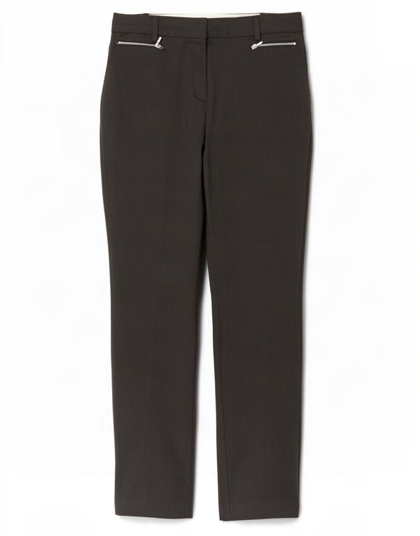 Marks & Spencer Pantaloni casual cu talie înaltă pentru femei UK 10 Small W30 L32 Gri