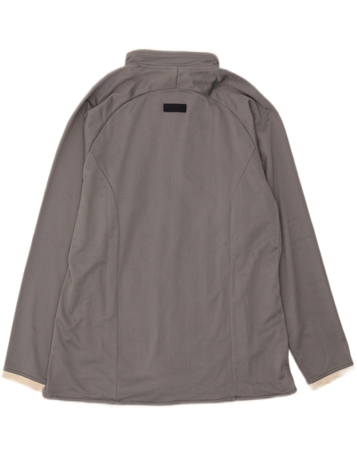 ASICS Mens Tracksuit Top Jacket Large Grey Polyester Vintage Asics and Second-Hand Asics from Messina Hembry 