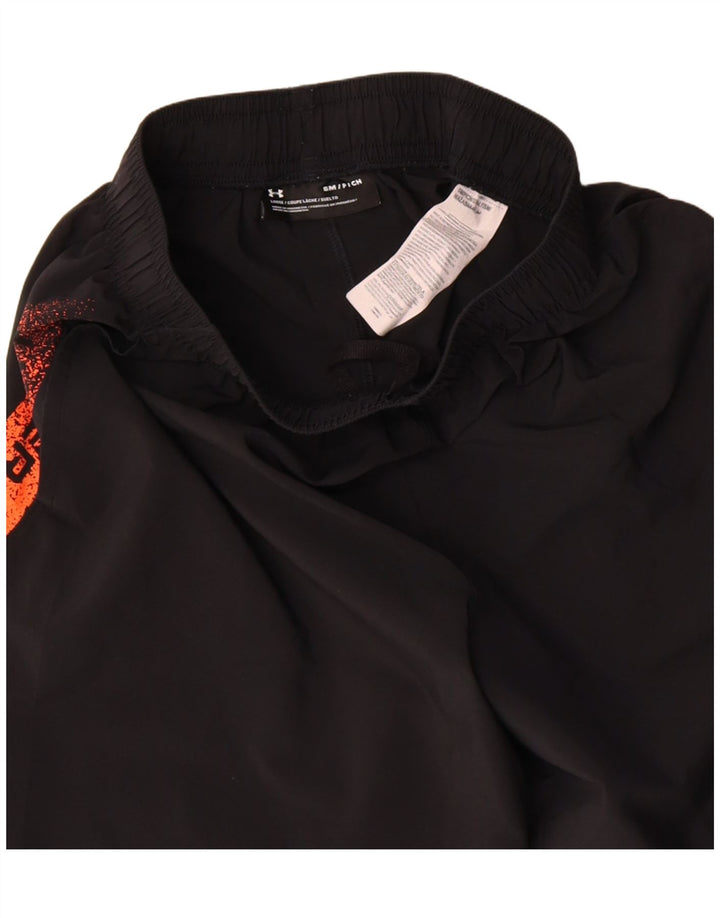 UNDER ARMOUR Mens Graphic Sport Shorts Small  Black Polyester