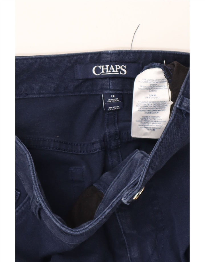Jeans drepti pentru femei Chaps US 12 Large W32 L28 Bumbac bleumarin