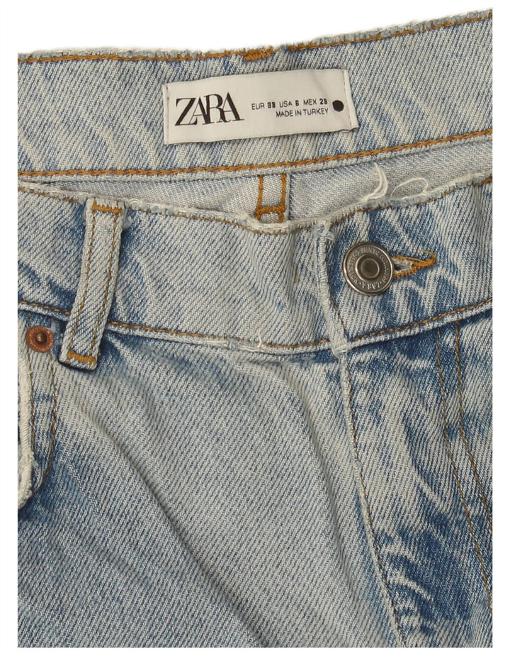 Blugi largi dama Zara EU 38 Mici L28 L26 Albastru