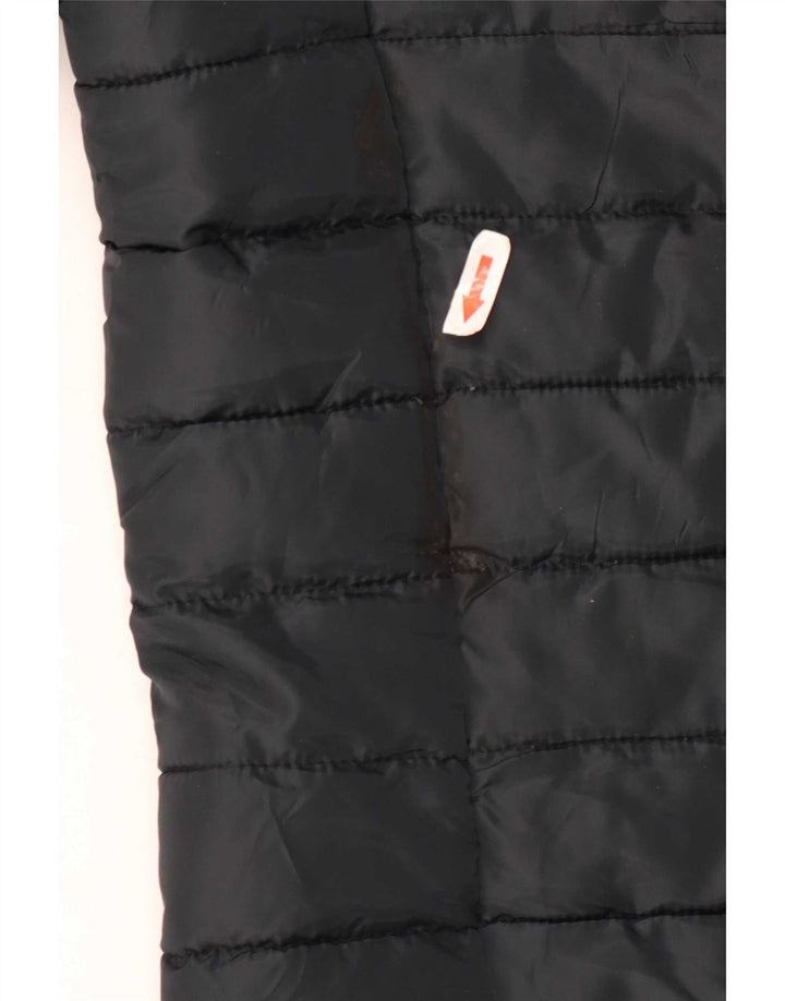 Jack & Jones Jachetă căptușită cu glugă pentru bărbați UK 36 Poliester negru mic