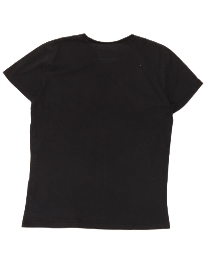 SUPERDRY Tricou Bărbați Top Medium Negru Bumbac