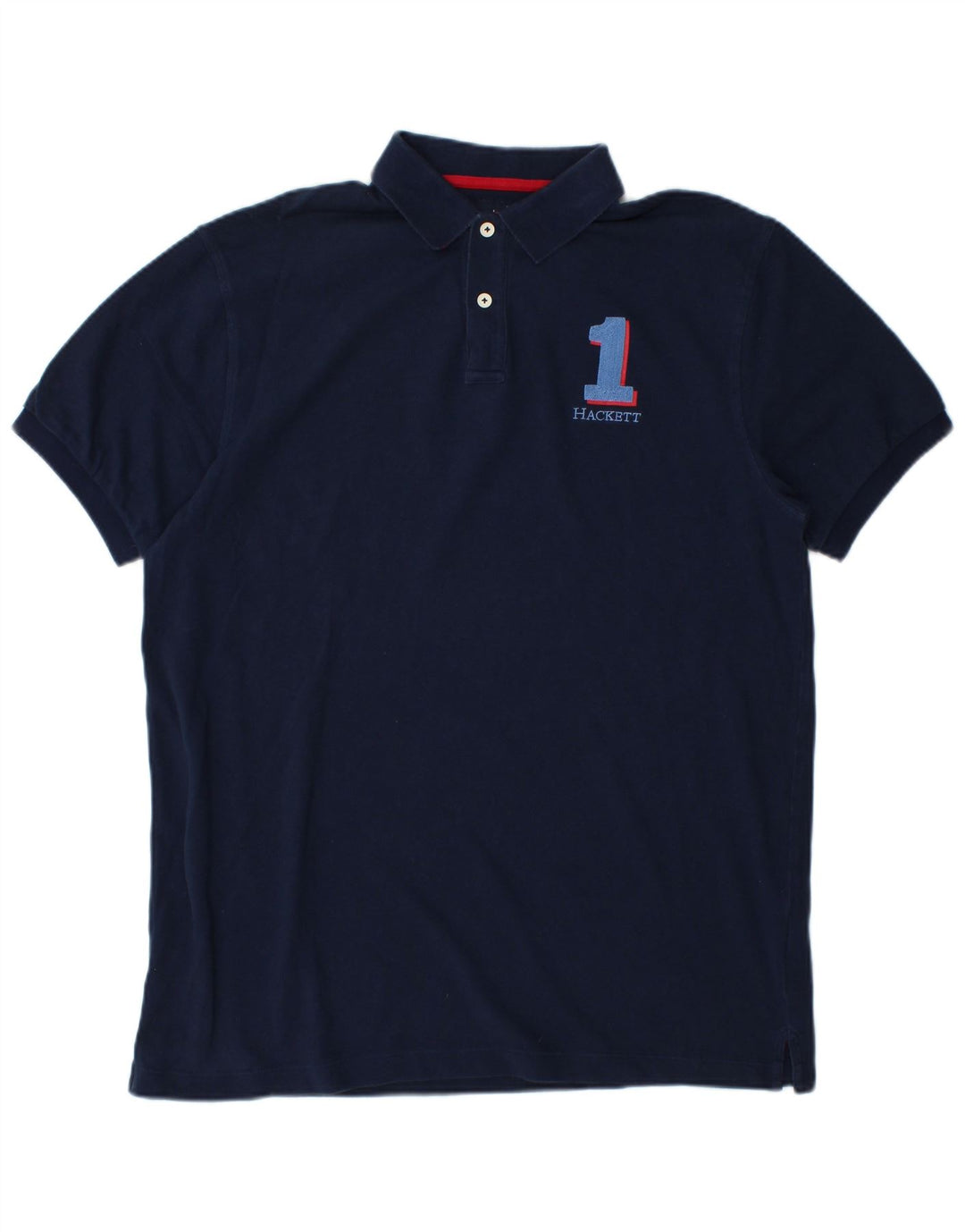 HACKETT Tricou polo cu grafică pentru bărbați, mare, bleumarin, din bumbac