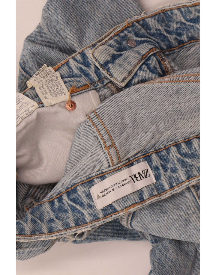 Pantaloni scurți din denim pentru femei Zara EU 40 Medium W30 Bumbac albastru