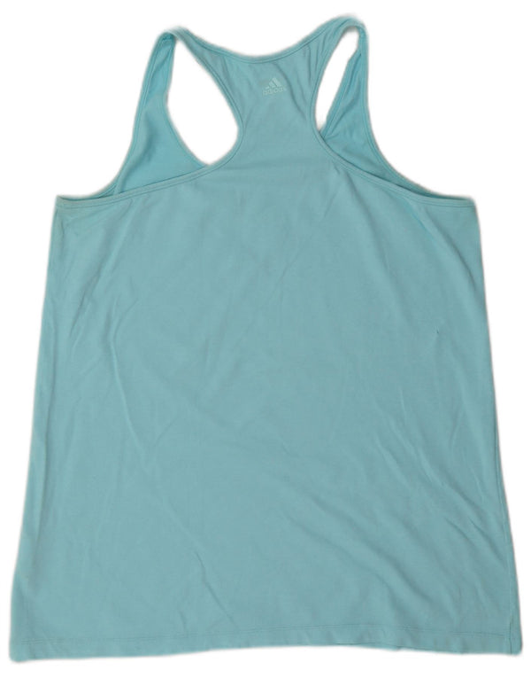 Adidas Climalite Graphic Vest Top pentru femei Marea Britanie 16/18 Bumbac albastru mare