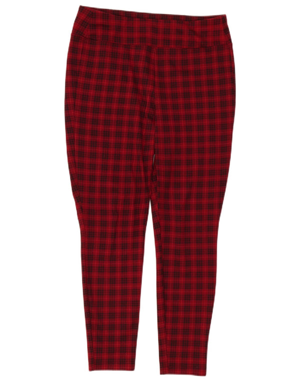 Pantaloni skinny casual pentru femei Gap Medium W30 L26 Red Check