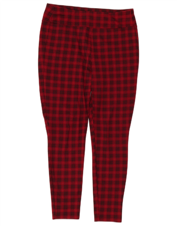Pantaloni skinny casual pentru femei Gap Medium W30 L26 Red Check