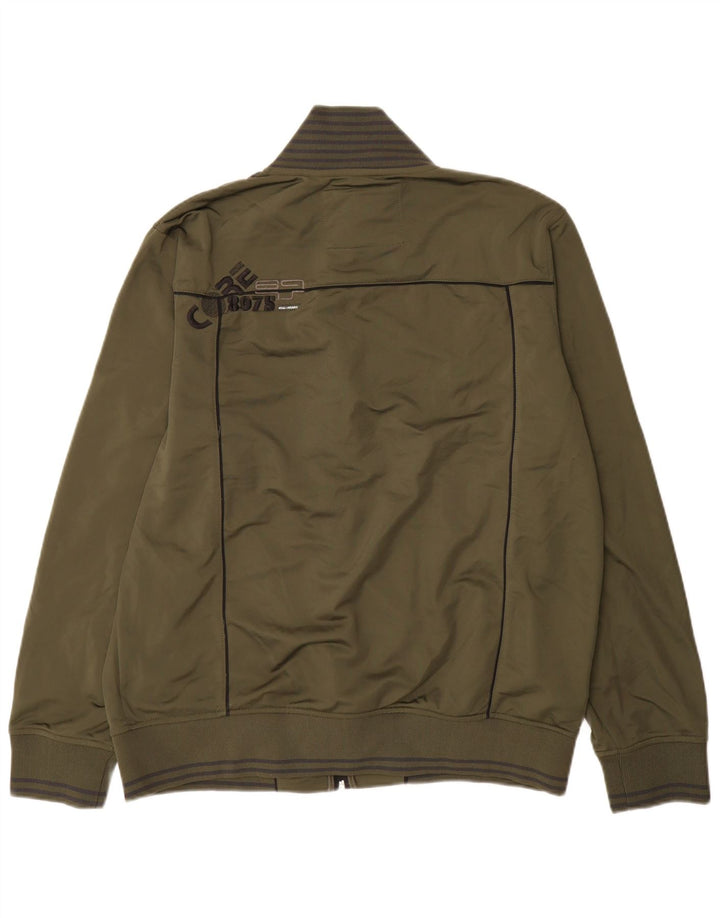 Jack & Jones Jachetă de trening grafică pentru bărbați 2XL Kaki Colorblock