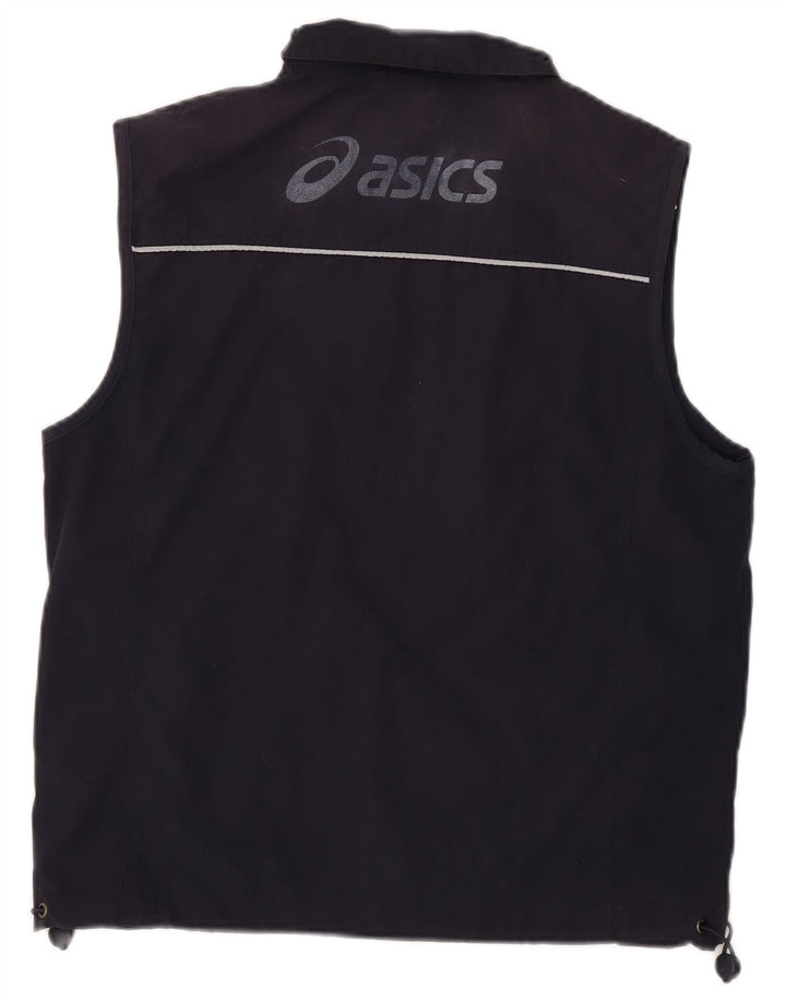 Gilet grafic Asics pentru bărbați UK 38 Medium Bleumarin Poliester
