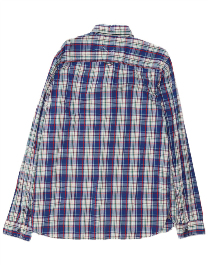 Cămașă pentru bărbați Tommy Hilfiger 2XL, bumbac cu carouri albastre