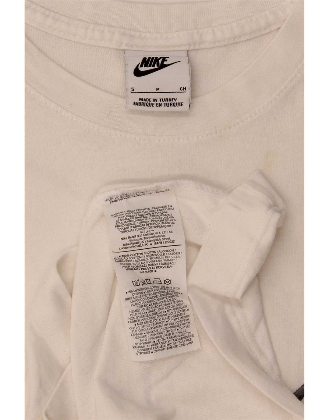 Tricou grafic Nike pentru bărbați Top mic, alb, bumbac