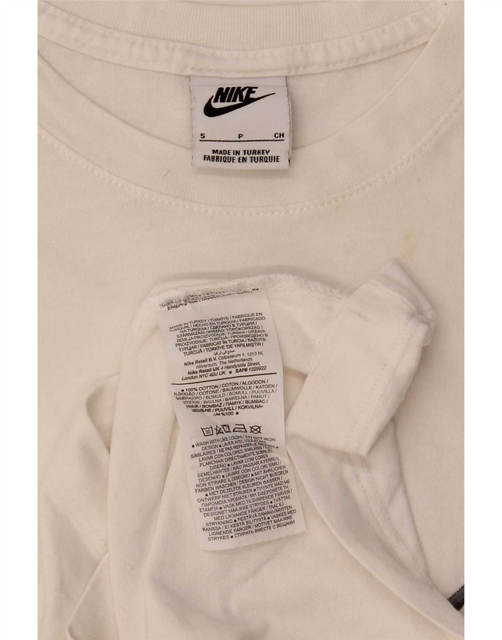 Tricou grafic Nike pentru bărbați Top mic, alb, bumbac
