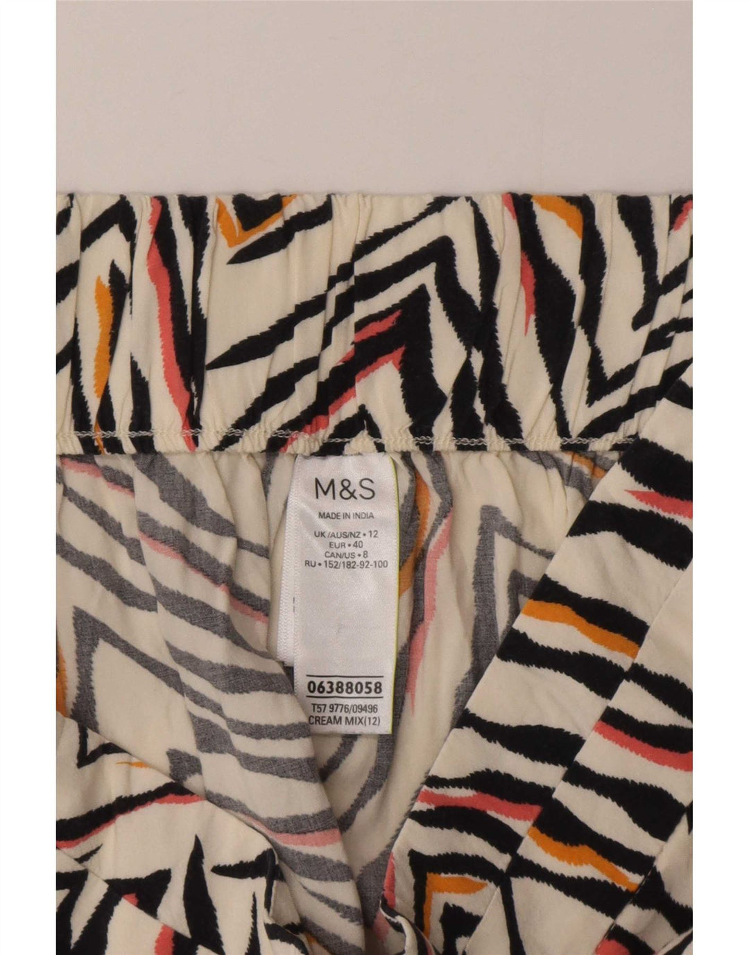 Pantaloni scurți casual pentru femei Marks & Spencer UK 12 Medium W30 Off White