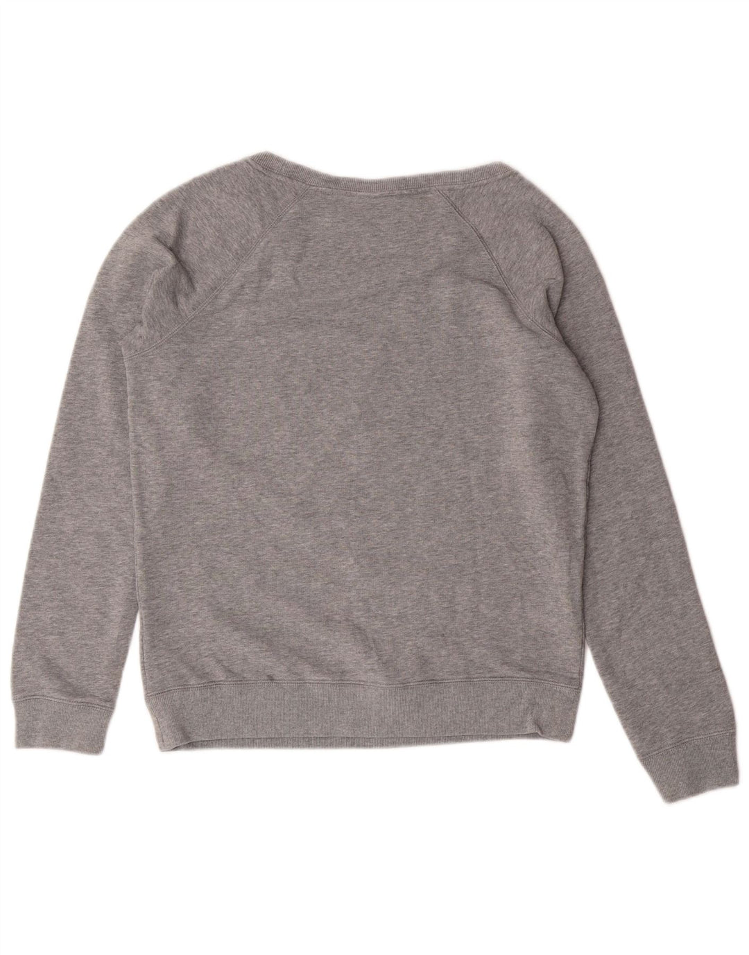 NIKE Womens Graphic Sweatshirt Jumper UK 14 Medium Grey